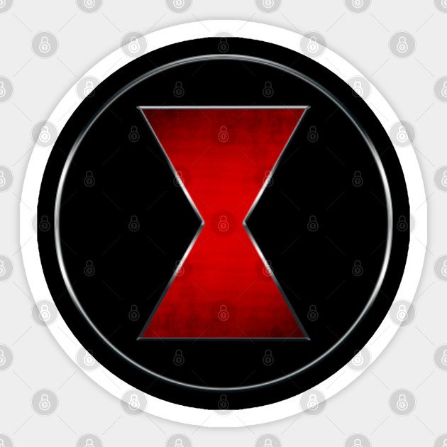 Black widow emblem - Black Widow - Sticker | TeePublic